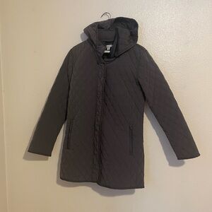 Garnet Hill Recycled Quilted Car Coat with Hood Size 8